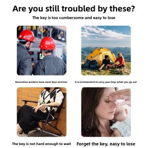 MONLEYTA | German Decorative Key Box Cat Eye Door Lock Anti-Theft Temporary Storage Box For Home Use Without Drilling Required