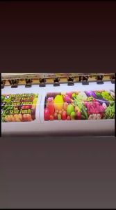 Cetak Spanduk Cetak Banner MINUMAN STICKY MILK Desain B Ukuran 50x100 Costom Desain