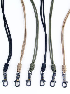 Quick Release Rotatable Paracord Lanyard Key Holder Workwear Versatile Document Strap Door Tag Hanging Rope Outdoor Camping Travel Supplies