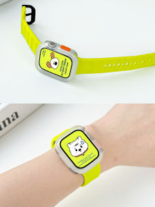 ProBefit Silicone Sport Watchband Set for iwatchSE And Apple Watch Gradient Design Breathable Anti-Fall Shell Compatible with 41/45mm Models