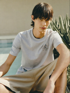 Jack Jones | Summer New Pure Cotton Short Sleeve Base Layer Embroidery Couples T-Shirt