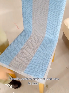Chair Cover Set High Elastic Stretchable For Dining Table 1/48pcs Chair Seat Cover Set Elastic Chair Cover Dining Room Banquet Seat Cover Backrest Chair Cover