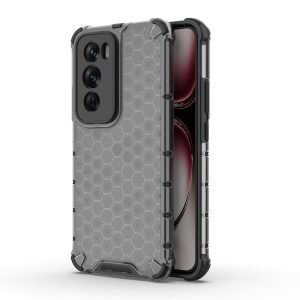 2 in 1 Full Protection Shockproof Case for OPPO A2X A1X A1 Reno 12 11 11F 10 9 Pro 5G Honeycomb Translucent Armor Cover