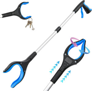 Grabber Reacher Tool 32” Extra Long Foldable Gripper and Reaching Tool - Heavy Duty Pick Up Stick Grabbers for Seniors Trash