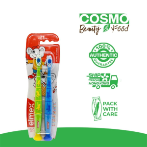 Elmex 2 Soft Toothbrushes 3-6 Years Old Gently cleans milk teeth Protects sensitive gums Encourages daily brushing