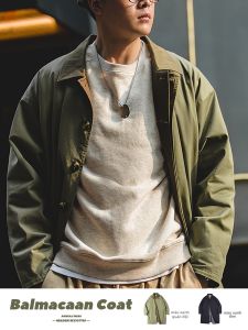 MADEN | Áo Khoác Trench Coat Phong Cách Retro Mỹ Trí Thức