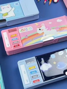 อเนกประสงค์ พกพาสะดวก กล่องดินสอ V6 กล่องดินสอกดปูมิเตอร์ บรรจุได้เยอะ