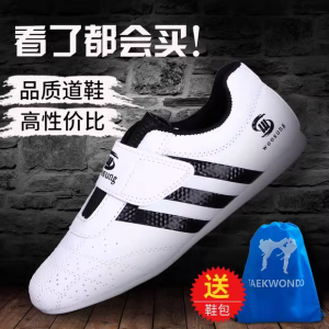 Woosung Taekwondo Poomsae Shoes Childrens Competition Martial Arts Shoes Soft Bottom Breathable Male Female Training Shoes