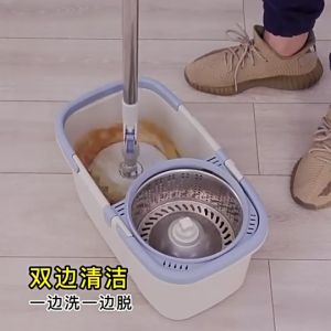 ถังปั่นไม้ถูพื้น ไม้ม๊อบ อุปกรณ์ทำความสะอาด มีผ้าให้ 2ผืน  ชุดถังปั่น ไม้ถูพื้น พร้อมผ้าม๊อบ ตัวถัง 2 ระบบ มีตะแกรงปั่นน้ำและปั่นแห้ง