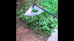 Garden Hoe Hollow Hoe Weeding Tool Steel Blade Digging Weeding Ridging Vegetable Garden Weeding Tools Handheld Rake Fan-Shaped Hollow Hoe Farm Agriculture Planting