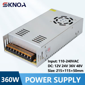 12V 24V 36V 48V 360W Switching Power Supply Source Transformer AC DC SMPS For LED Strip Light CCTV Motor