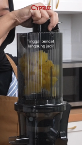 Cypruz Slow Juicer Extra Big Mouth Easy Clean Juice Pengekstrak Buah dan Sayur Low Watt