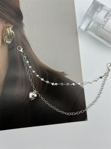 Heart Shaped Chain Waist Chain Star Necklace Girls Skirt Decoration Accessories Y2K Spicy Bag Hanging Chain Fashionable Alloy Buckle