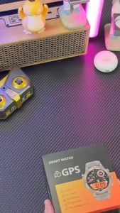 Rainbuvvy Smart Watch with Accurate GPS Tracking Outdoor Swimming 5ATM waterproof 1.43-inch AMOLED screen with 500mAh Sport Watch DM56