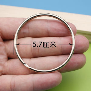 Large Key Ring Large Ring Giant Key Ring Double Layer Silver Keychain Creative Shopkeeper Key Ring Aperture