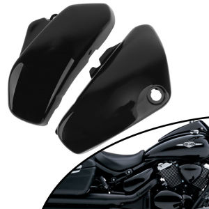 Vỏ Bảo Vệ Bên Hông Bình Xăng Bằng Nhựa ABS Đen Cho Xe Máy Suzuki Boulevard Volusia C50 VL400 VL800 Bảo Vệ Ốp Thân Xe Trái & Phải 2005-2017