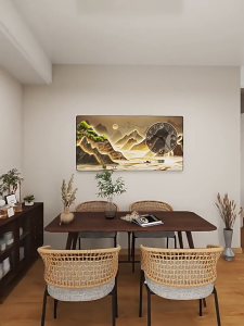 Modern Wall Art Clock Mural Silent Stylish Decor for Living Room Bedroom Dining Room Home Office