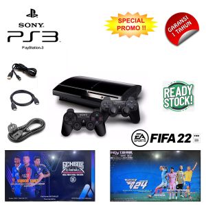 PS3 HDD 250GB  2 Stick Wireless  24 game  Garansi Seller 1 Tahun  Paket Lengkap Siap Main  COD saja