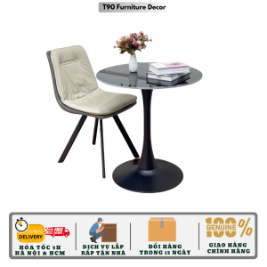 Bàn Tròn Tulip T90. Để ban công căn hộ chung cư uống trà khách sạn quán cafe. Tupip CFD07