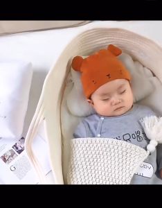 Nôi Ngủ Cho Trẻ Sơ Sinh l Giỏ Ngủ Tự Động Đựng Đồ Đa Năng Không Gian Rộng Vải Mềm Giúp Bé Ngủ Sâu Tiện Lợi Cho Mẹ