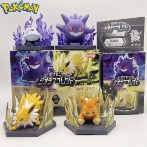 Bandai | Pokemon Figure Espeon Mew Bronzor Varoom Meltan Ralts Skill Battle Scene Special Effectis Blind box Model Toys brithday Gifts