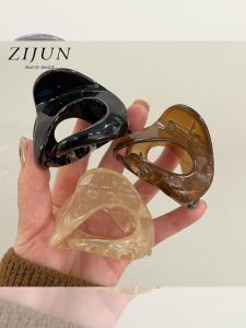 กิ๊บติดผมรูปสัตว์ฉลาม ทรงครึ่งหัว ชิ้นส่วนตกแต่งผมแบบโปร่งใส ดีไซน์พิเศษ สไตล์ญี่ปุ่นและเกาหลีใต้