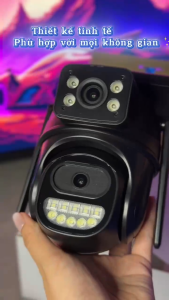 Camera Wifi Quan SátXoay 360°Chế Độ Ban Đêm Âm Thanh 2 Chiều Đèn Flash Gọi Thoại Thực Tại