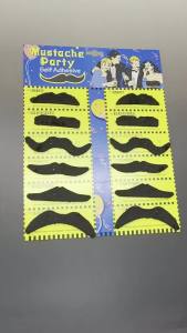 12Pc/Set Self Adhesive Fake Mustaches Halloween Cosplay Fake Beard Photobooth Props Christmas Funny Fake Mustache Sticker