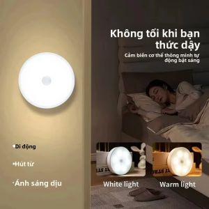 Đèn Ngủ LED Cảm Biến Chuyển Động GGbingo Sạc USB Không Dây Dùng Cho Tủ Quần Áo Tủ Bếp Cầu Thang HPH