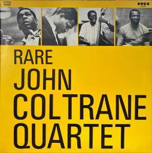 [ แผ่นเสียง Vinyl LP ] Artist : John Coltrane Quartet Album : Rare Cover : VG++ Disc : VG+ Manufactured : Italy Released :  Unknown Price : 2250