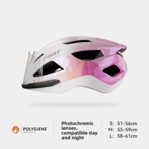 PMT | Magnetic Color Changing Visor Helmet with Lining for Road Cycling
