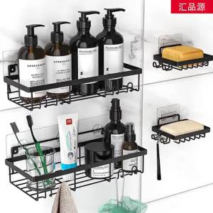 Wall-mounted No Drilling Bathroom Storage Rack