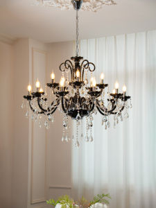 QIANYUE | Creative Elegant Black Crystal Chandelier