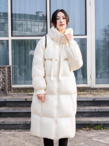 90% White Duck Down Loose Han Style Quilted Jacket