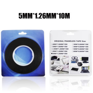 10M 3mm 3.5mm 4mm 5mm 6mm Double Sided Sticky Foam Tape Adhesive LCD Screen Frameless For TV Borderless Curved Display Sealing