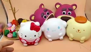 Sanrio | Kawaii Hello Kitty Đồ Chơi Squishy Tăng Tốc Chậm Mềm Mại Bóp Giảm Căng Thẳng 8-10cm Dễ Thương Trang Trí Nhà Quà Tặng Cho Mọi Lứa Tuổi