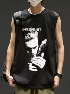 PAZHAOLANG | Plus Size Fashionable Casual Vest with Character Print for Summer