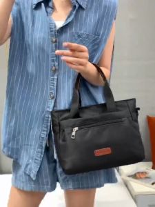 Womens Bag Nylon Multi-Compartment Handbag Shoulder Bag Crossbody Sling Bag