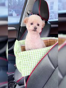 Pet Car Seat For Dogs Dog Car Seat Cover Dog Cat Seat For Removable and Washable Armrest for Central Control Nest