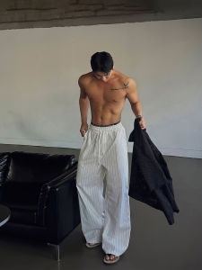 DAVID&ME | Rope Cord Striped Casual Trousers