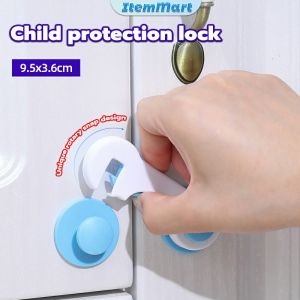 ItemMart Cabinet Door Lock Child Safety Proof Drawers Oven Toilet Cabinets Refrigerator Round Lock