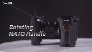 Smallrig 3260 Rotating NATO Handle Left Side Side Side Handle Frame Handgrip with NATO rail 360-Degree