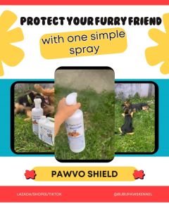 Bubu Paws PawVo Shield: All-In-One Canine Multi-Use Disinfectant & Deodorizer Cleaner & Spray BUNDLE