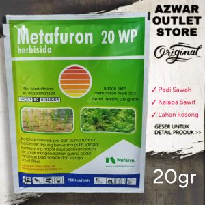 Metafuron 20WP | metsulfuron metil Herbisida racun rumput tanaman padi sawah sawit lahan kosong