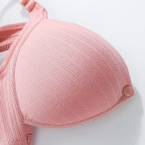 Plus Size Bra Menyusu Comfort Nursing Bra Breastfeeding Bra For Pregnancy Women Maternity Underwear Front Open Button Soft Cotton