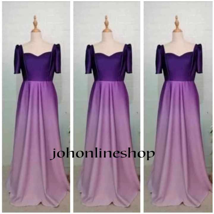 violet ombre filipiniana gown Lazada PH