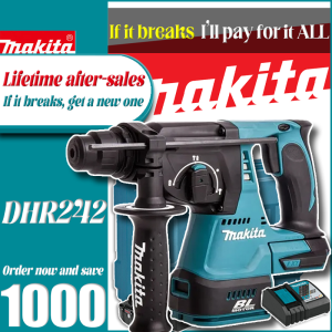 Makita DHR242Z 18V LXT Brushless 15/16" Rotary Hammer SDS-PLUS Lightweight 3-Mode Rotary Hammer Hammer & Rotation / Hammer Only / Rotation Only Variable Speed Reversible  With battery charger and tool case