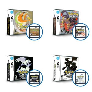Bandai | Pokemon NDS Game Card 3DS 2DS DS Card SoulSilver HeartGold Platinum Game Card Game Card BLACK Collecting Hobbies Classic Game