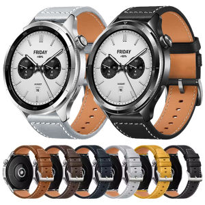 20 22mm Leather Strap For Xiaomi Watch S4 S3 S2 S1 Pro Color 2 Bands Samsung Galaxy Watch 7/6/4/5 Pro/Classic/Gear S3 Wristbands