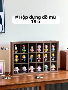 WEIAI | Kệ Trưng Bày Chống Bụi Treo Tường Gỗ Mica Blind Box